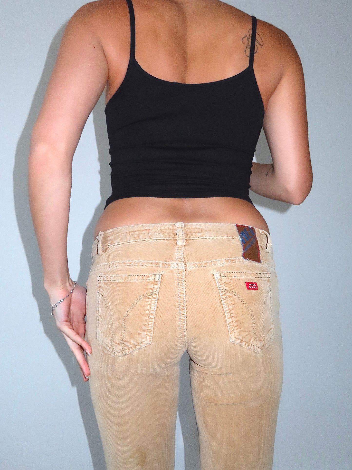 MISS SIXTY EXTRA LOW TY CORDUROY PANTS / SIZE 25