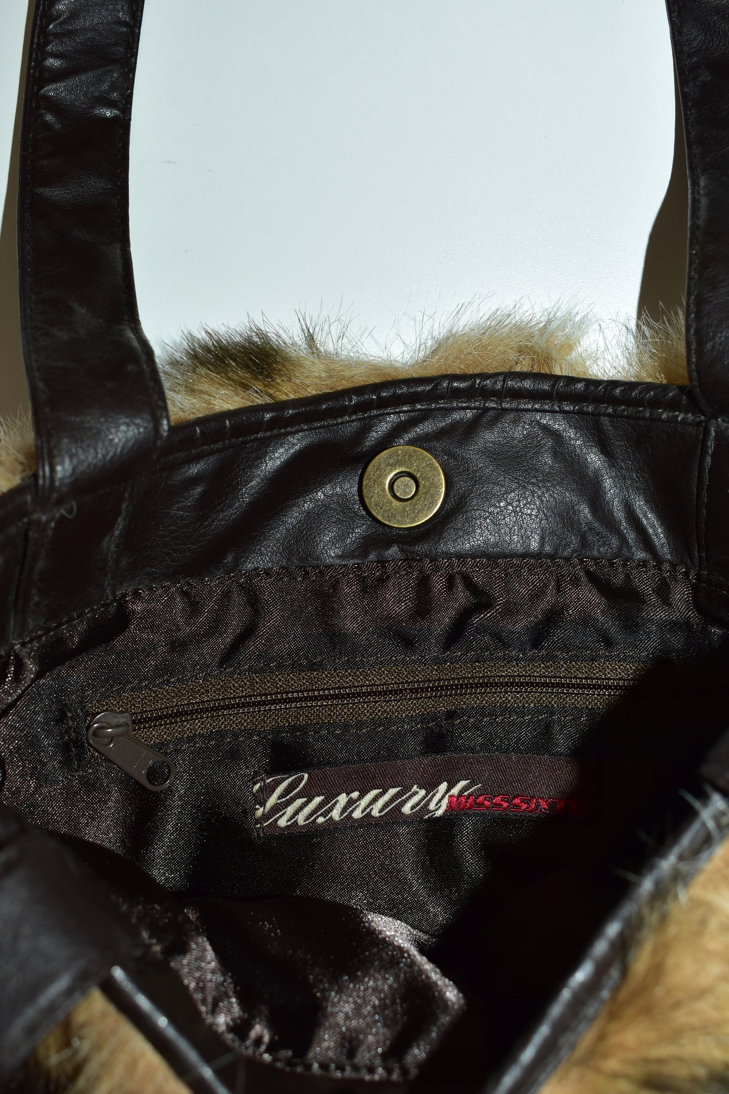 MISS SIXTY FAUX FUR HANDBAG
