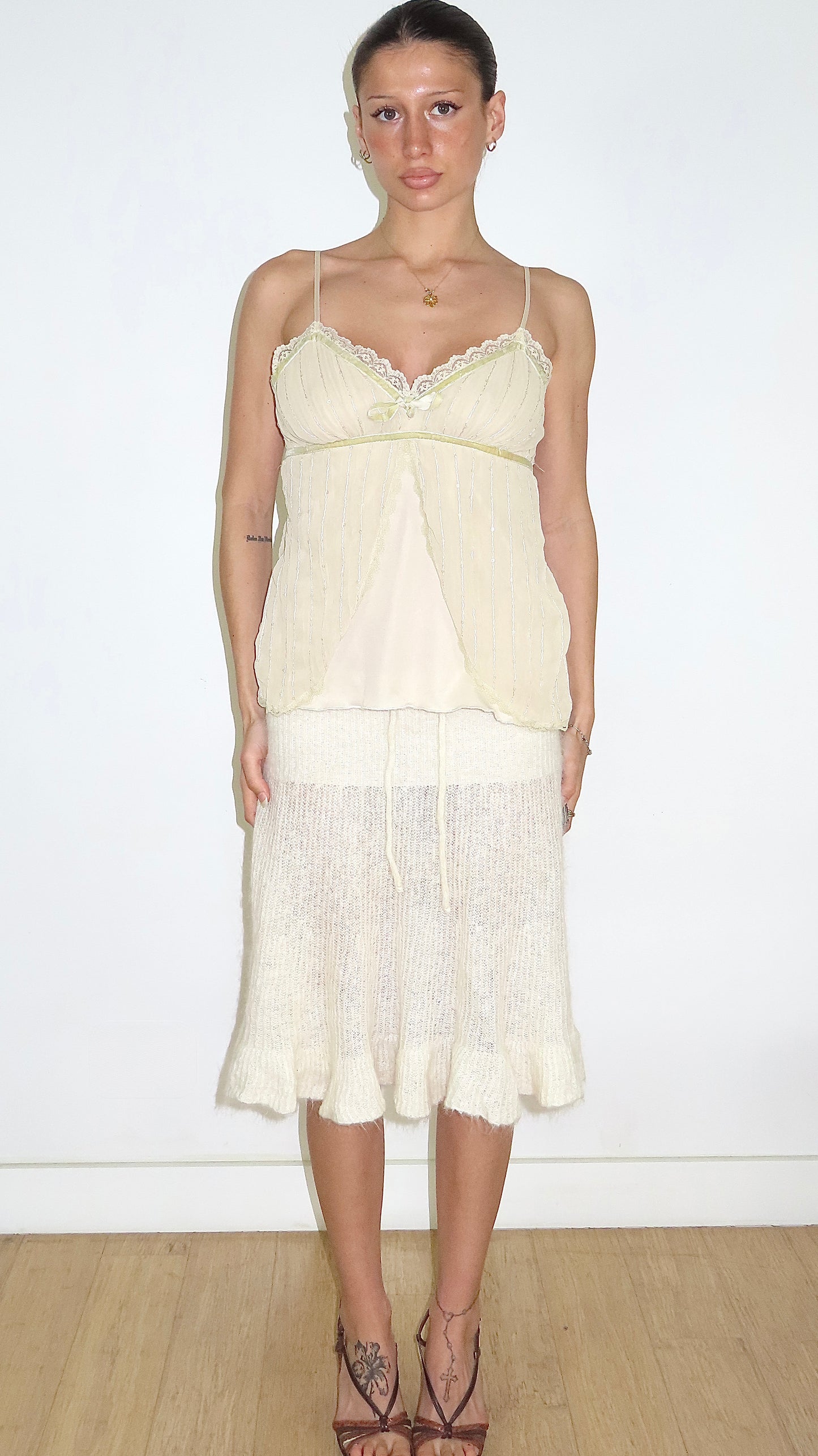HEART SOUL CHIFFON SEQUIN CAMI / EST. M
