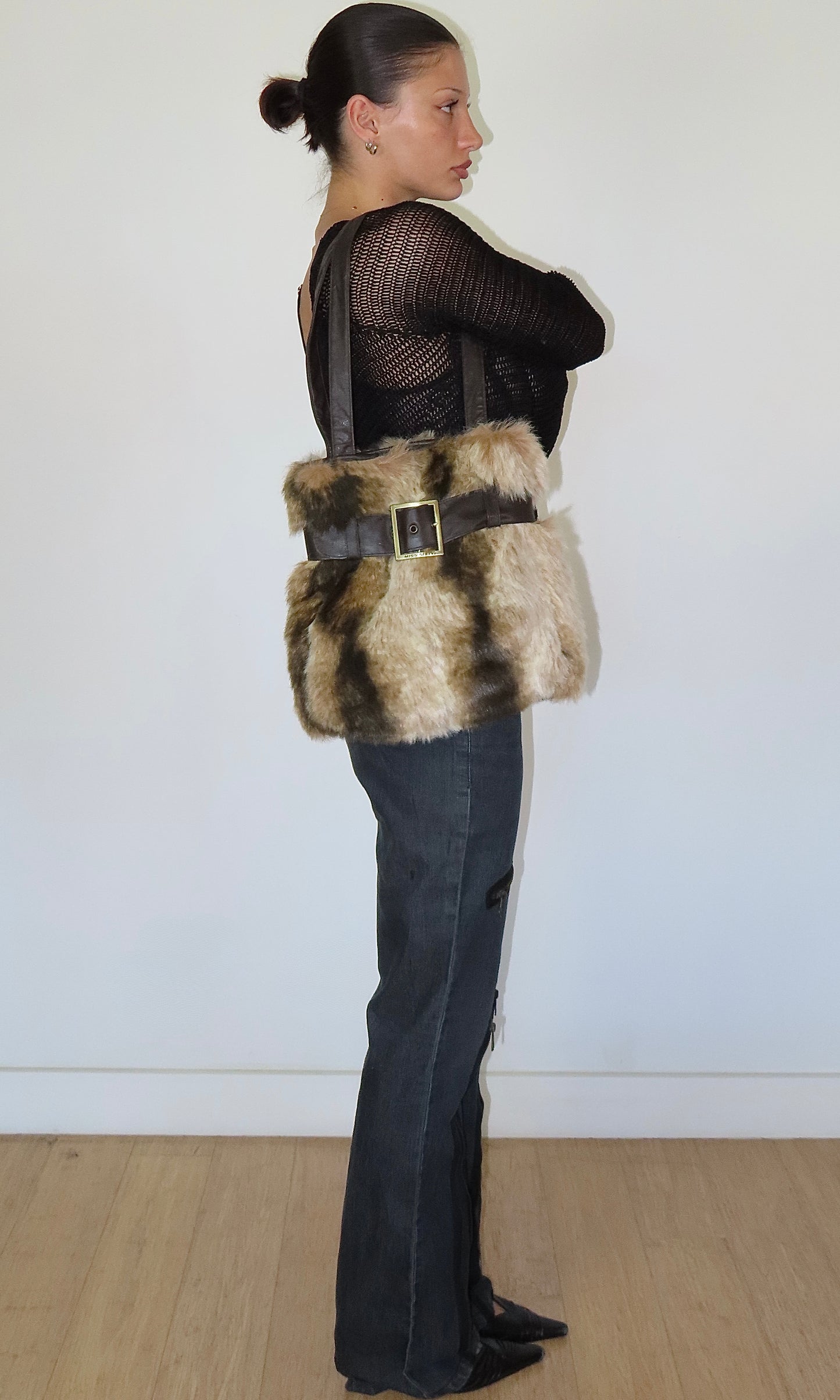 MISS SIXTY FAUX FUR HANDBAG