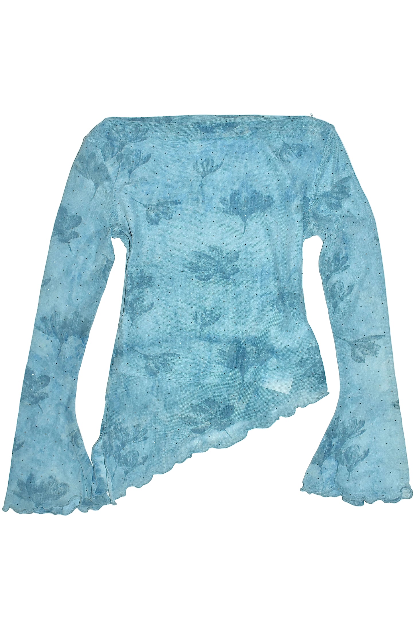 BLUE SHIMMER LONG SLEEVE / SMALL