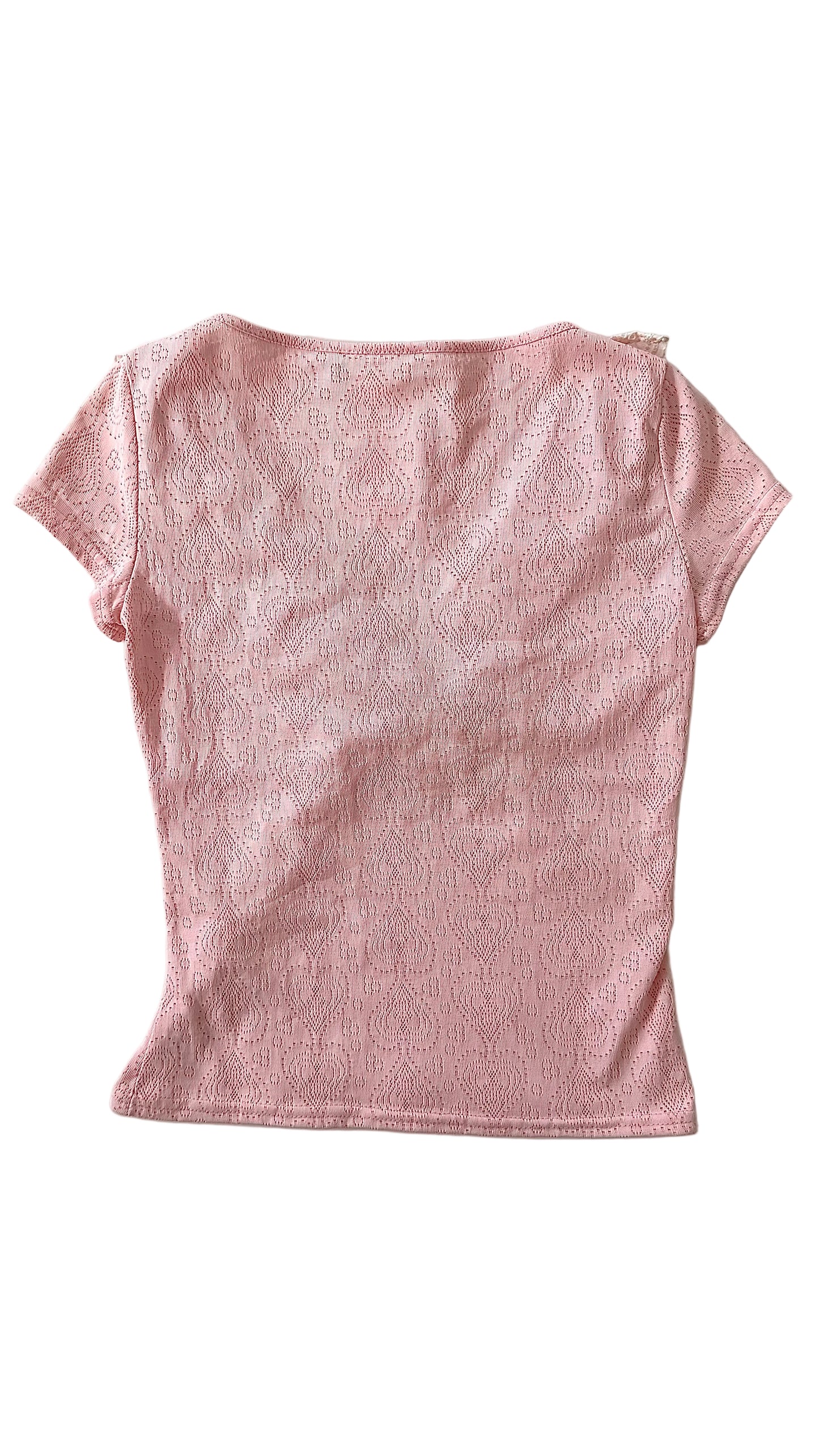 MORGAN DE TOI POINTELLE BABY TEE / T1