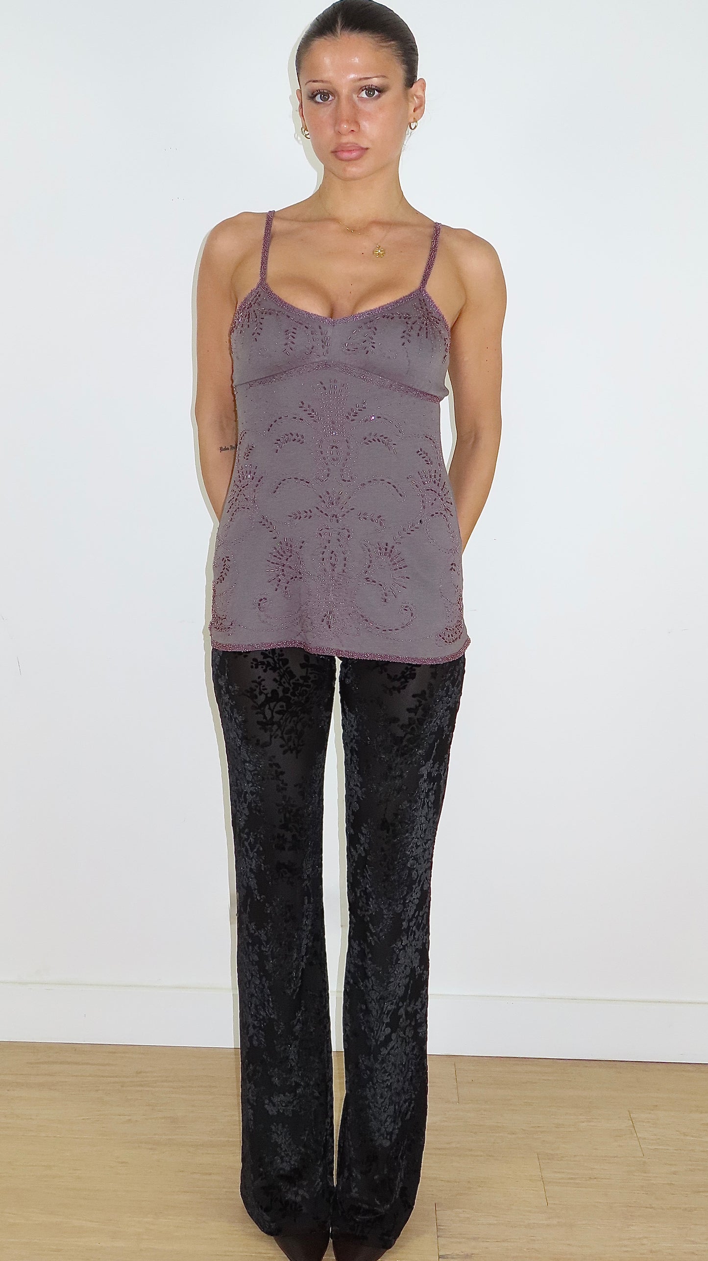 EZRA FITCH BEADED CAMISOLE / M