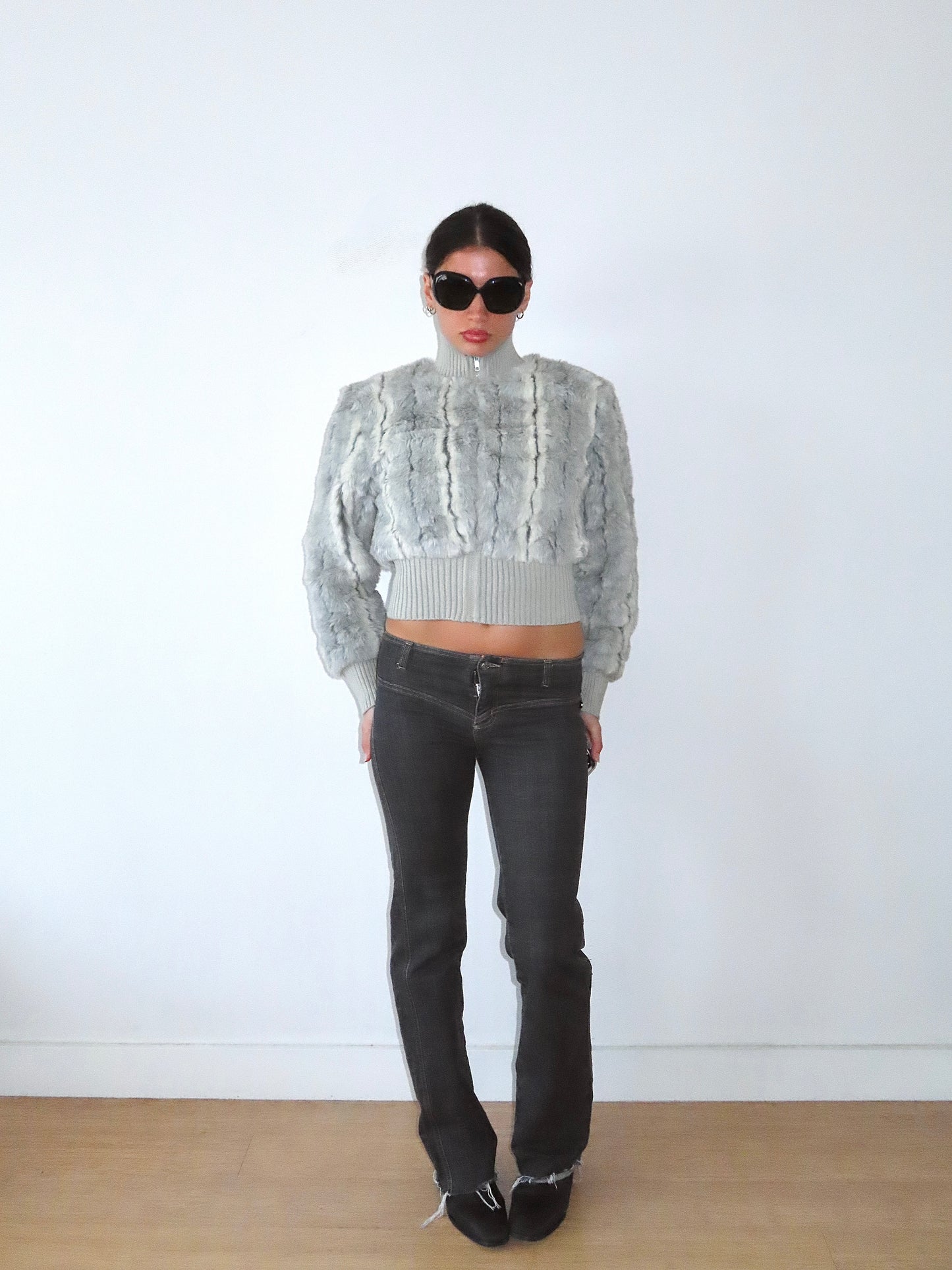 RAVE FAUX FUR JACKET / SMALL