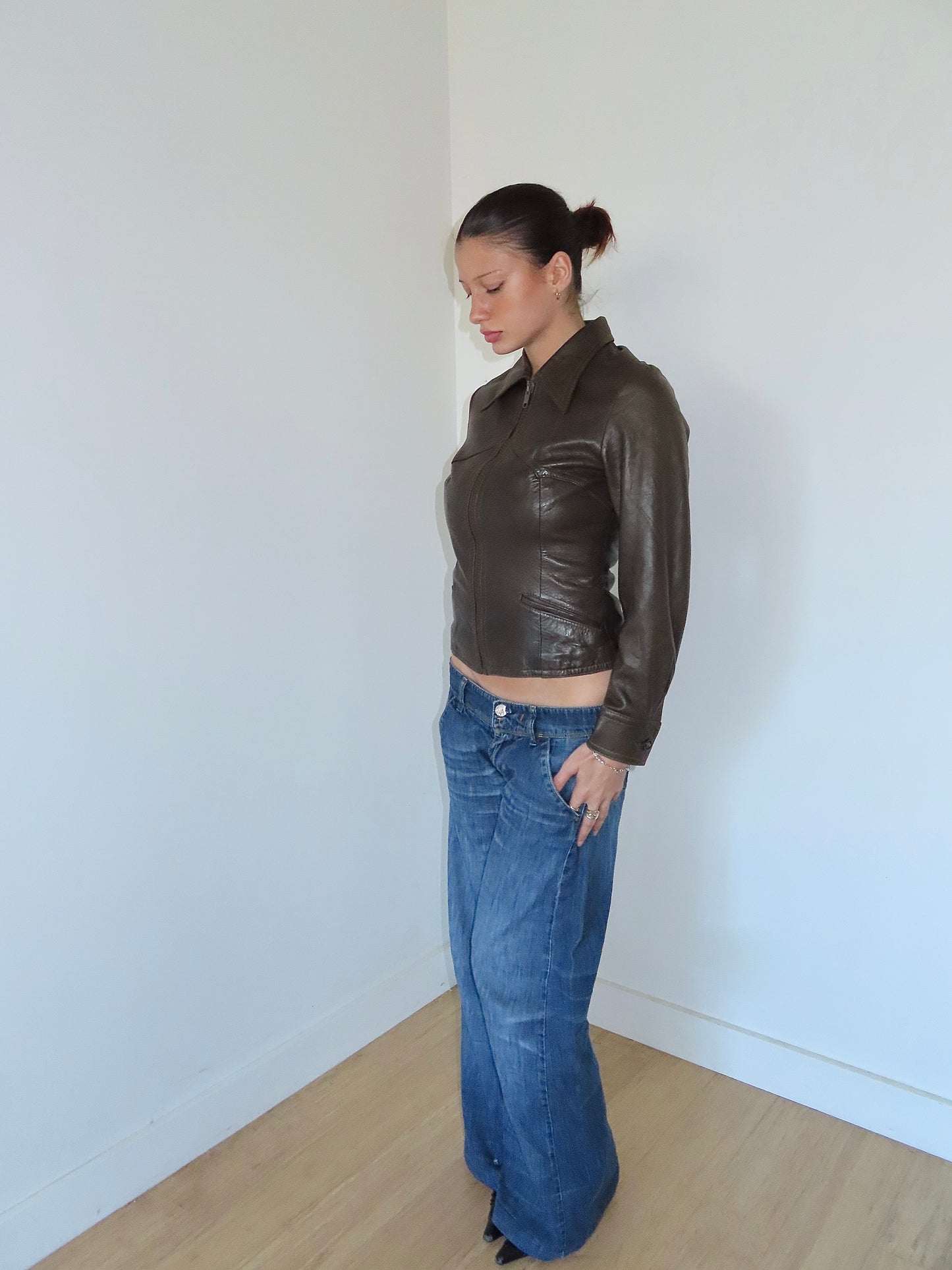 EURODIN LEATHER JACKET / EST. SMALL