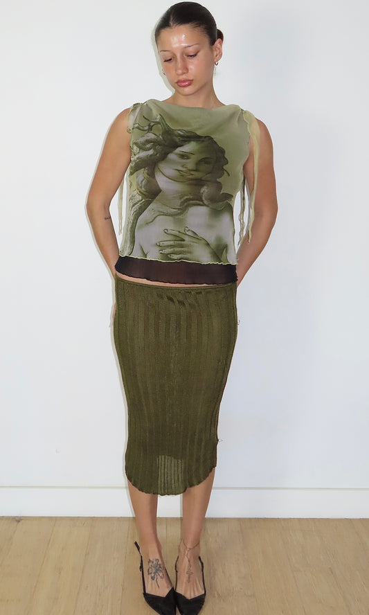 JOY JOY THE BIRTH OF VENUS GRAPHIC PRINT TOP / MEDIUM