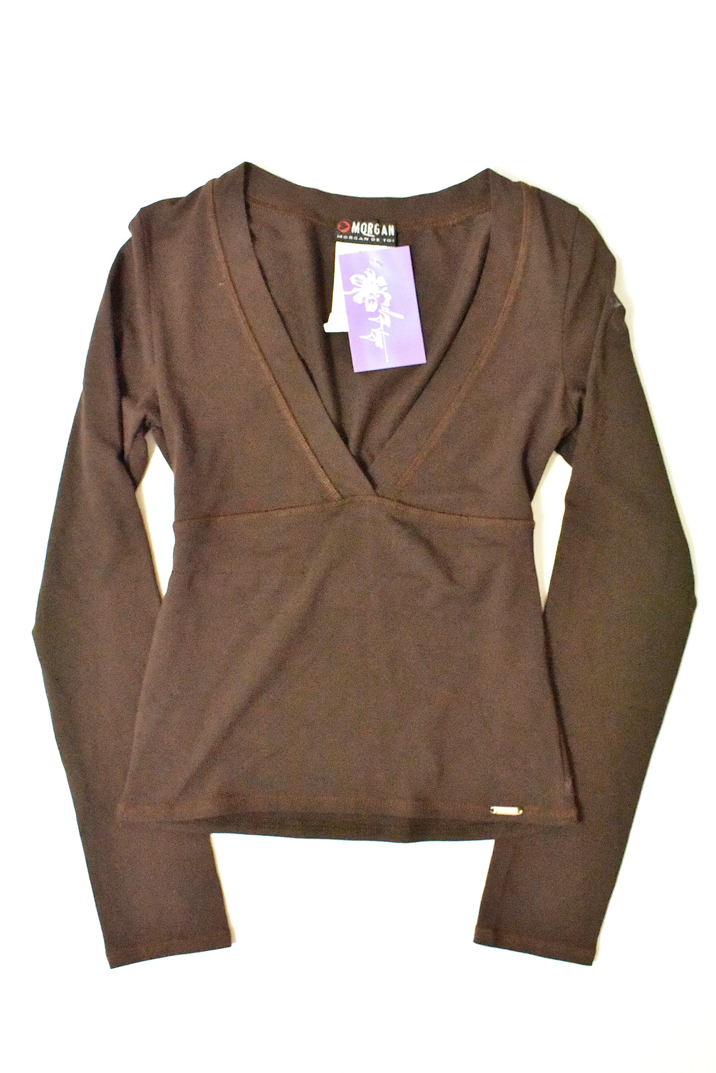 MORGAN DE TOI CHOCOLATE JERSEY LONG SLEEVE / T1