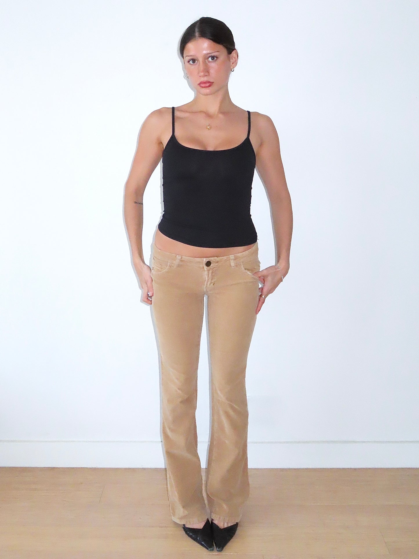 MISS SIXTY EXTRA LOW TY CORDUROY PANTS / SIZE 25