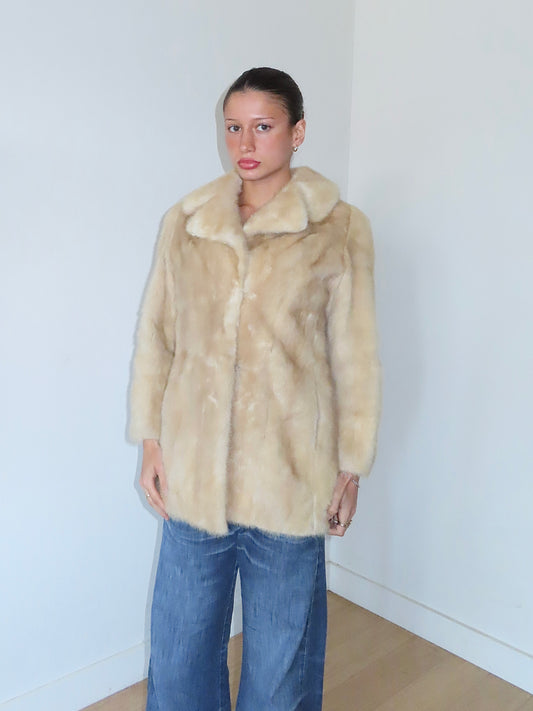 VICTOR NELSON RABBIT FUR COAT