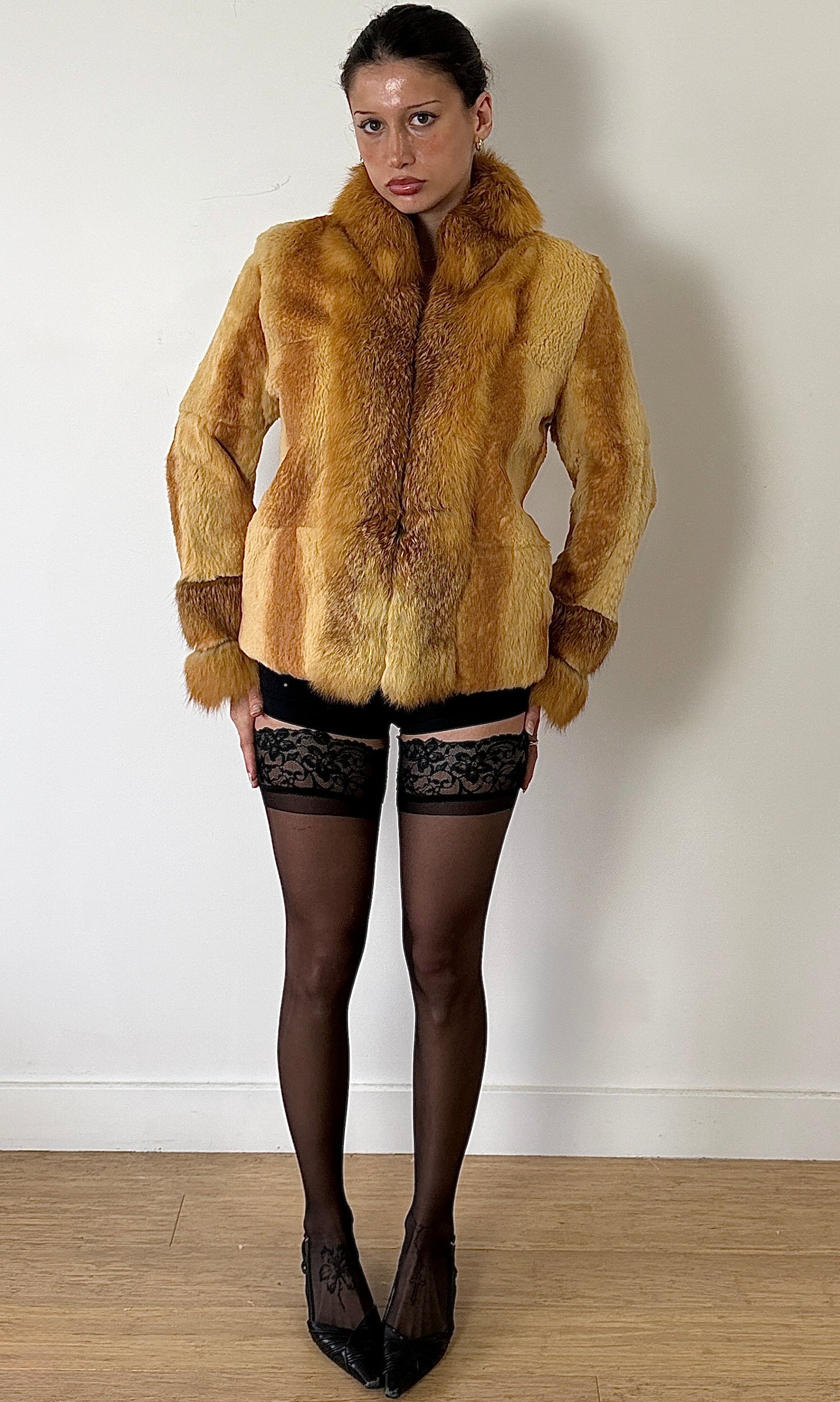 LUSSO RABBIT FUR JACKET / EST. SMALL