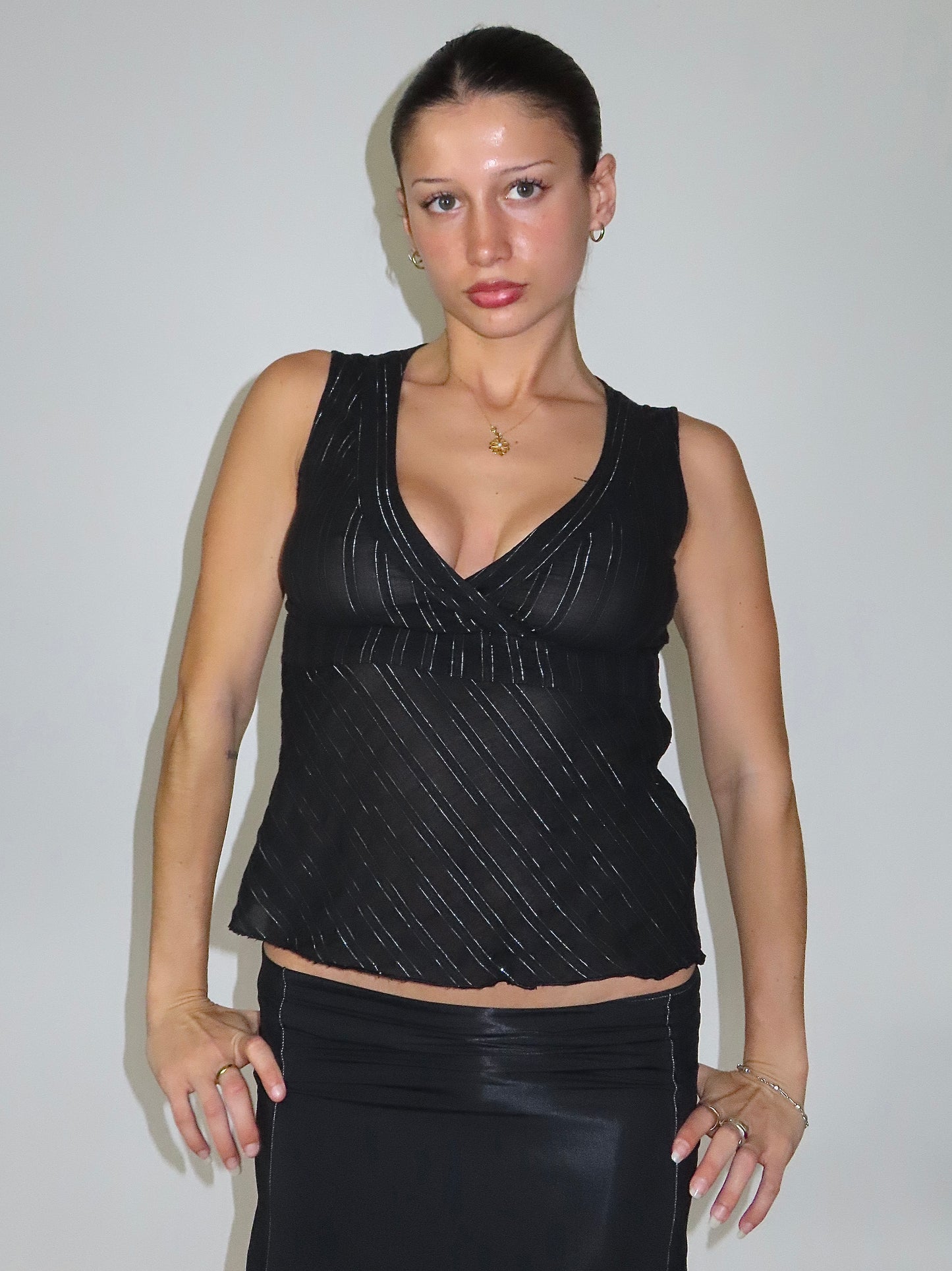 ESPRIT WRAP BUST TANK TOP / UK 8