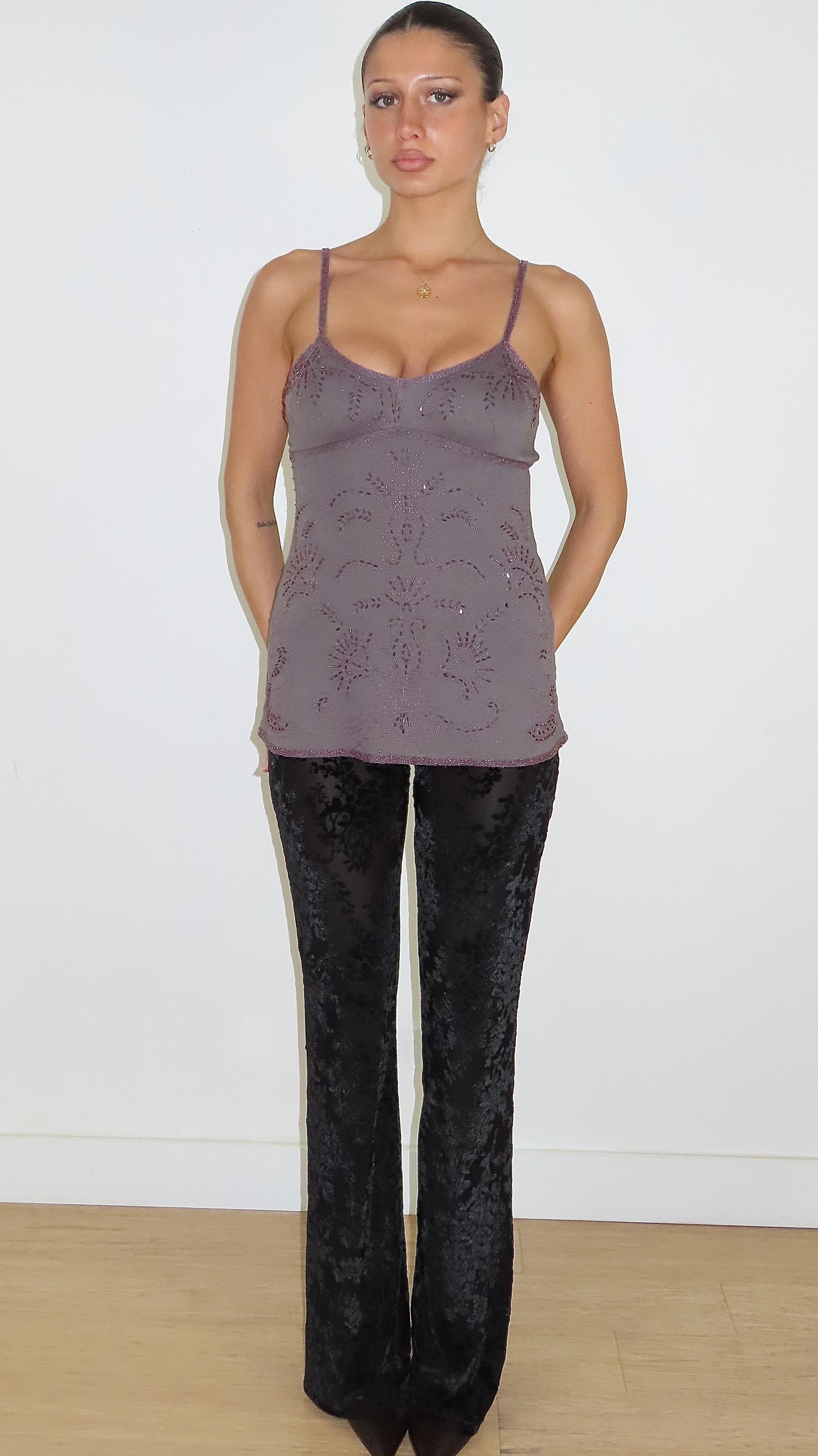 EZRA FITCH BEADED CAMISOLE / M