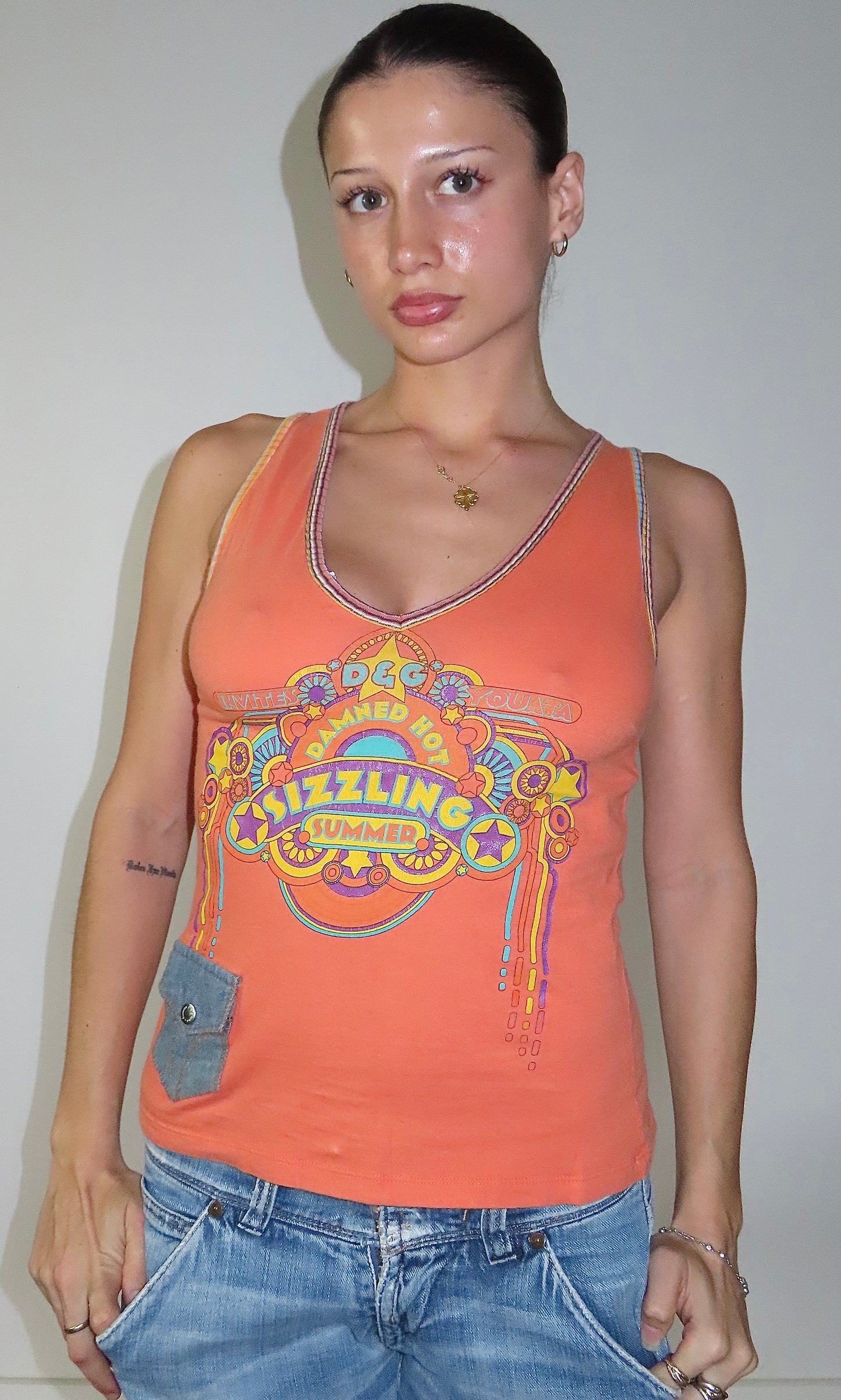 DOLCE & GABBANA SIZZLING SUMMER TANK TOP / XS