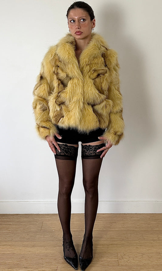 TOMBOY FOX FUR JACKET / KOREAN 85