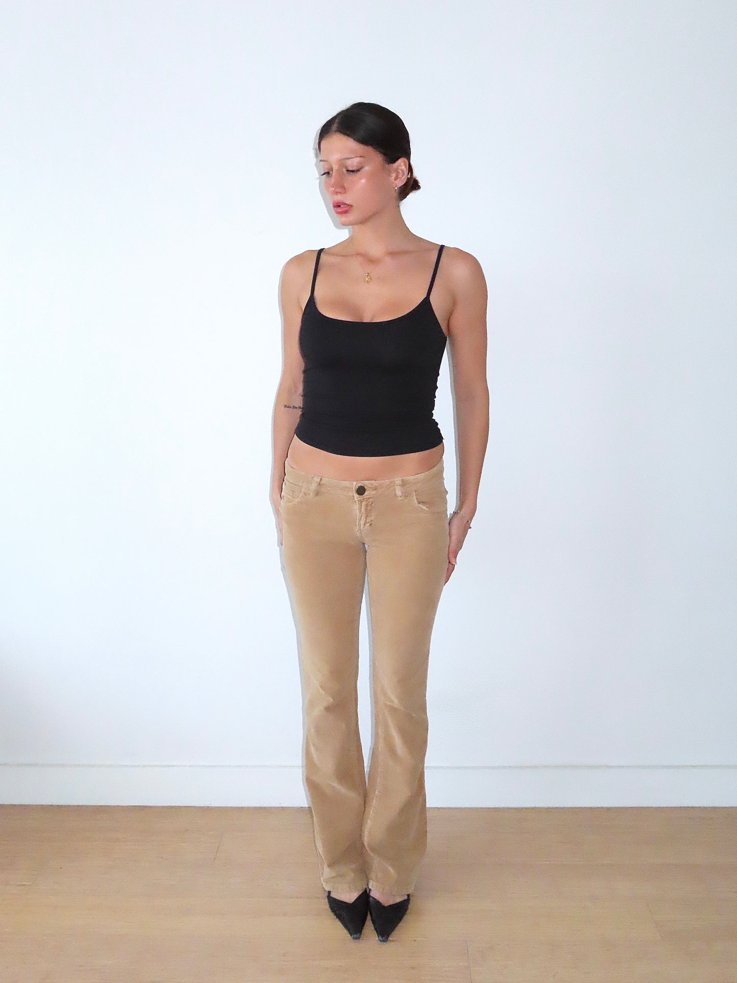 MISS SIXTY EXTRA LOW TY CORDUROY PANTS / SIZE 25