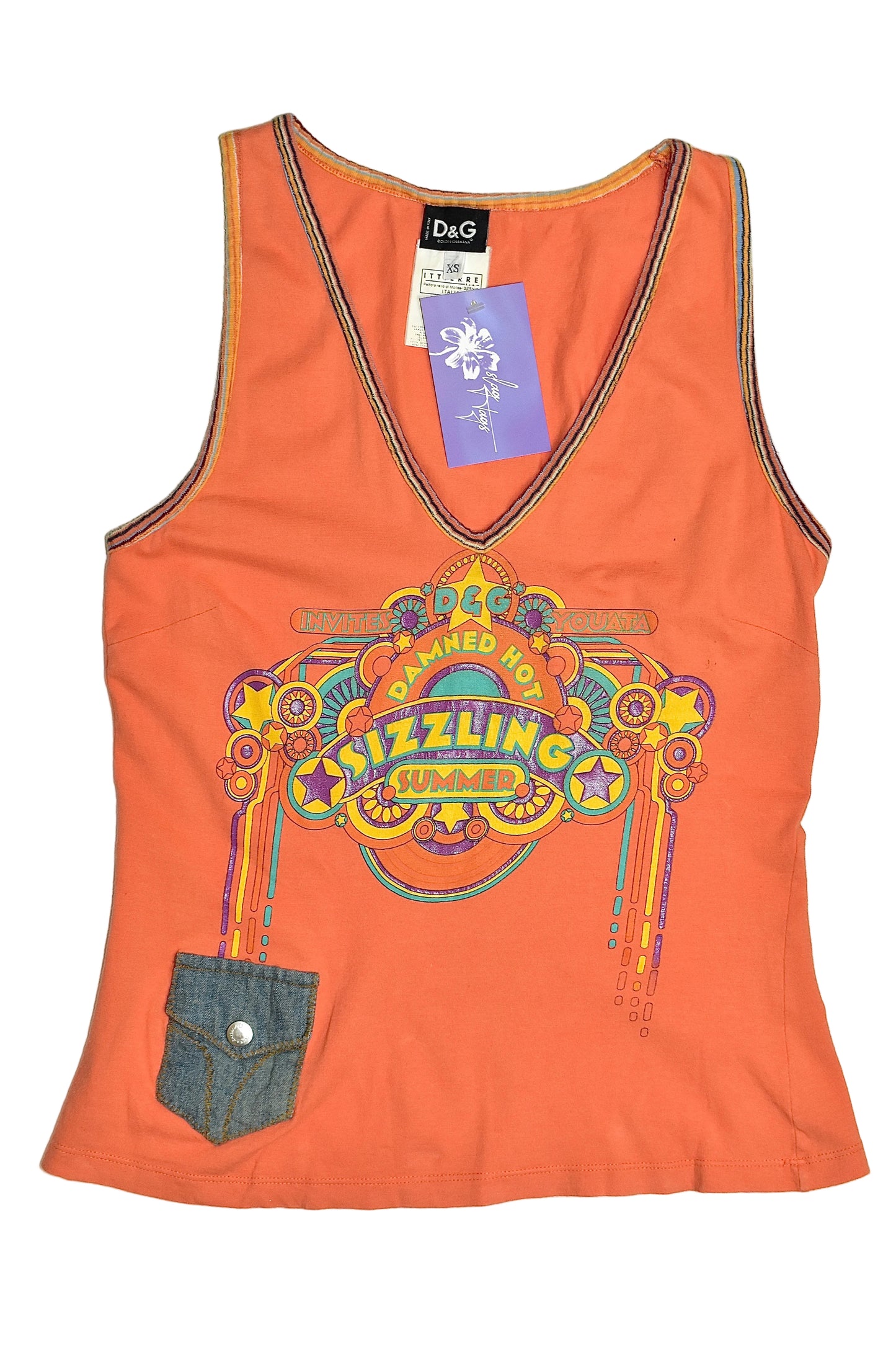 DOLCE & GABBANA SIZZLING SUMMER TANK TOP / XS