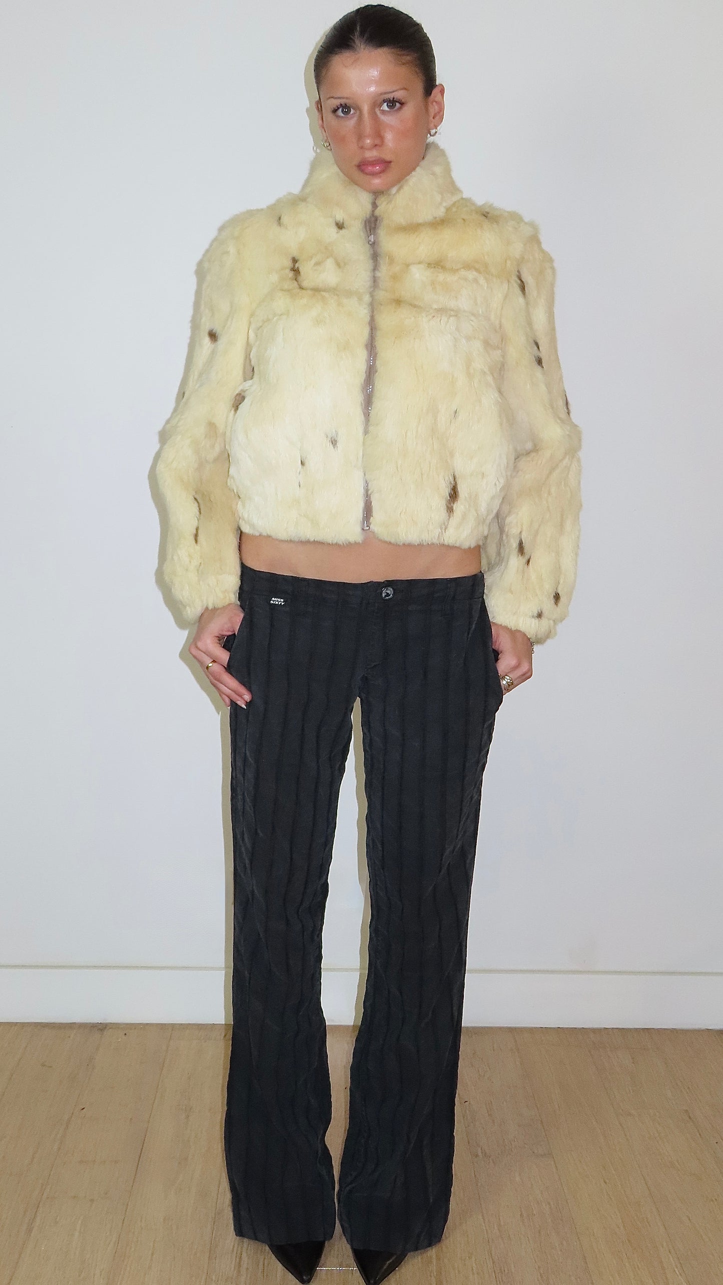 DINO RICCO RABBIT FUR JACKET / MEDIUM