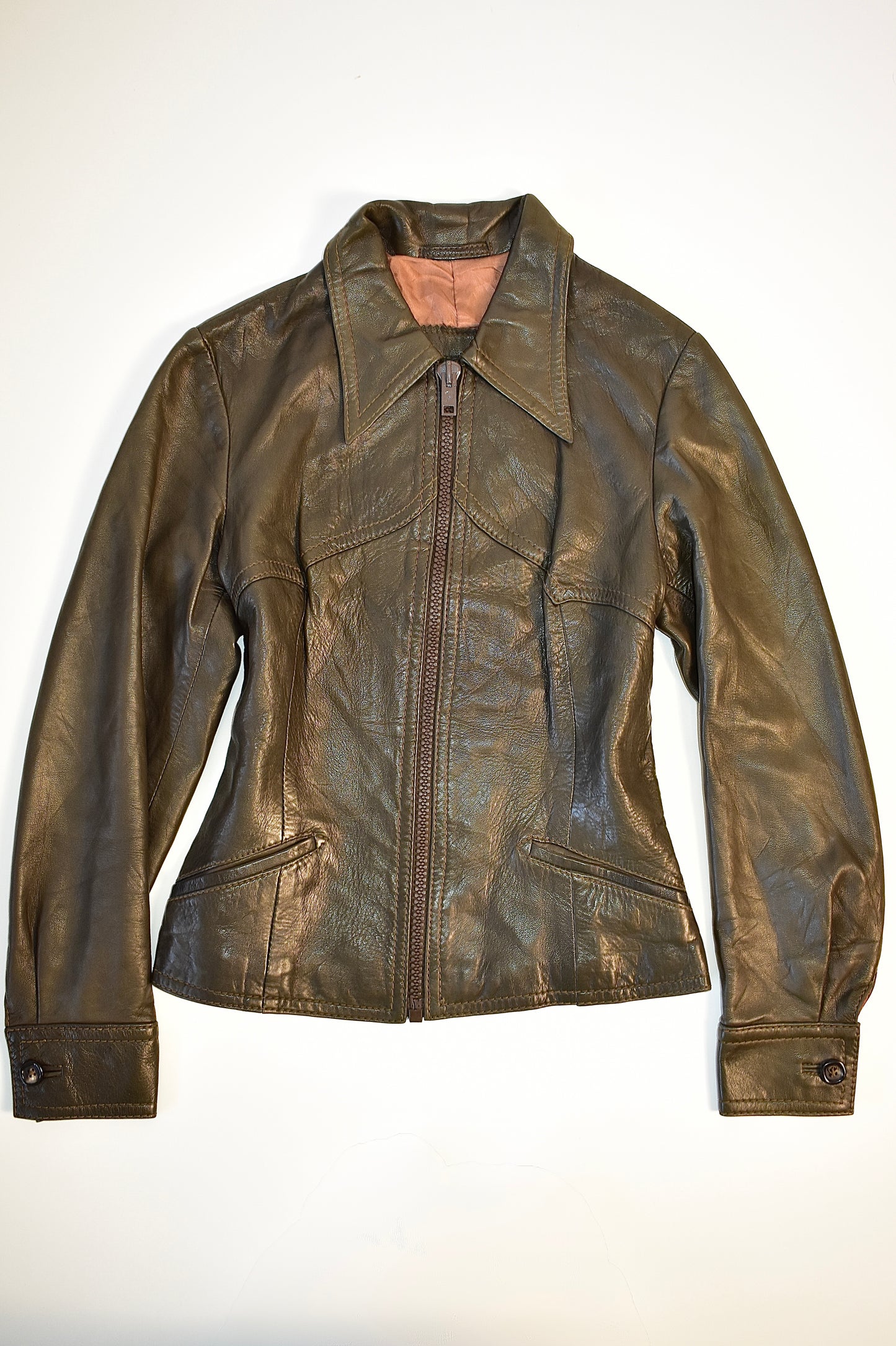 EURODIN LEATHER JACKET / EST. SMALL