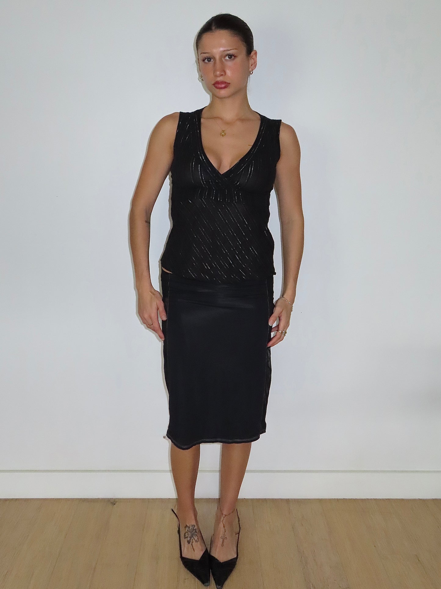 ESPRIT WRAP BUST TANK TOP / UK 8