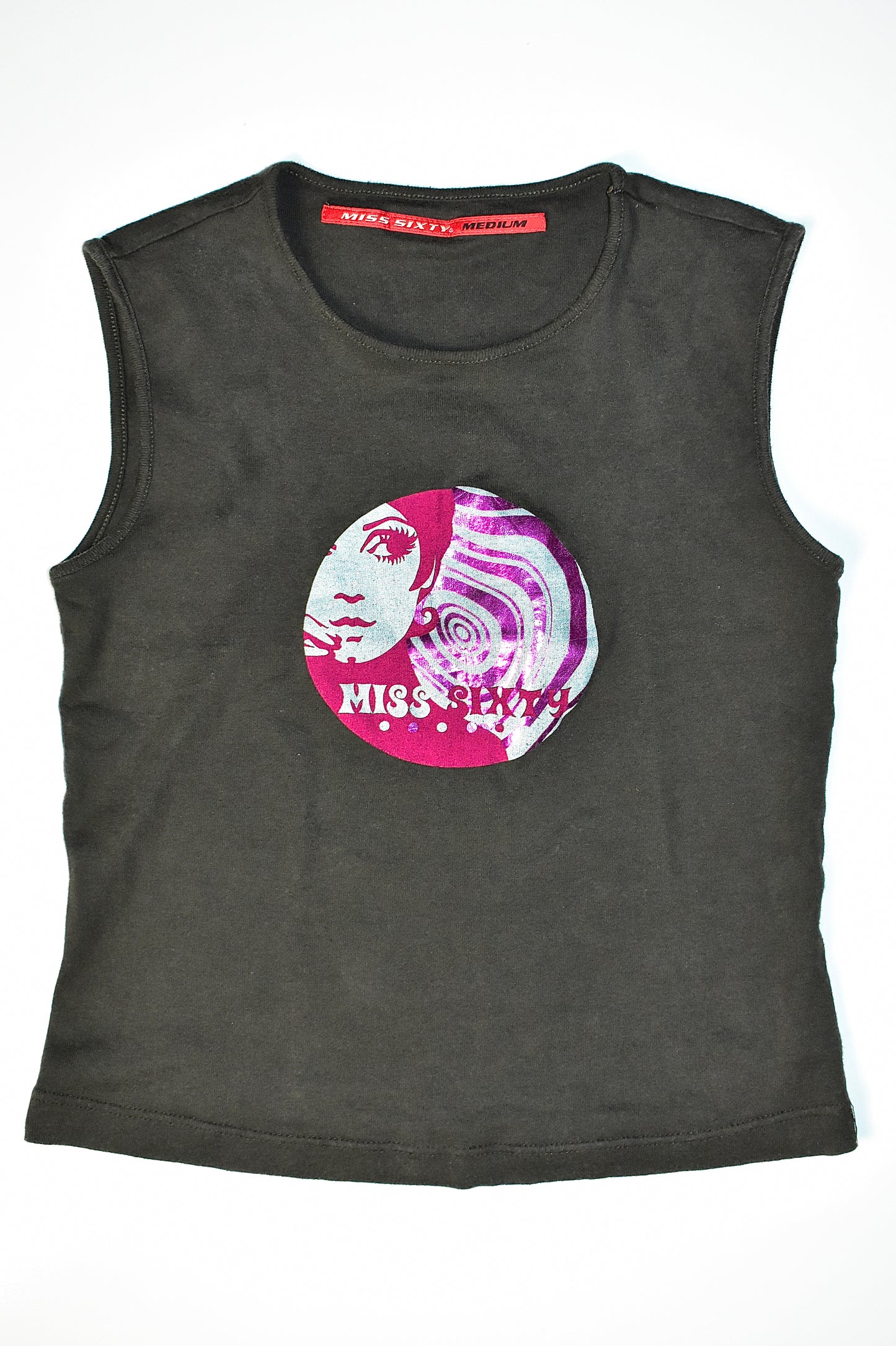 MISS SIXTY GRAPHIC TANK TOP/ MEDIUM