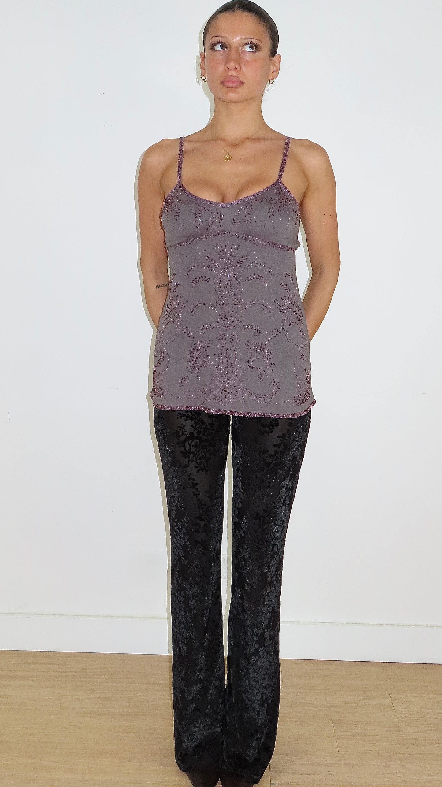 EZRA FITCH BEADED CAMISOLE / M