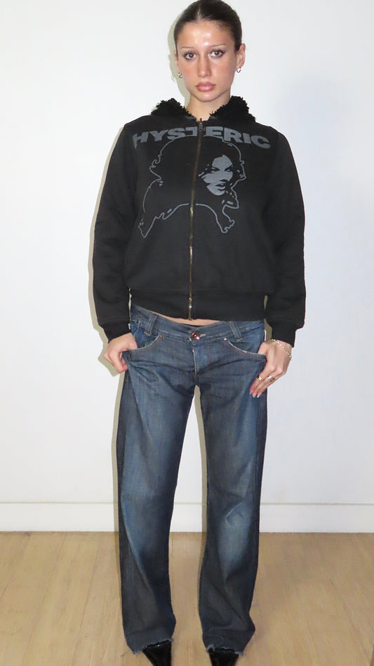 HYSTERIC GLAMOUR REVERSIBLE HOODIE / EST. M
