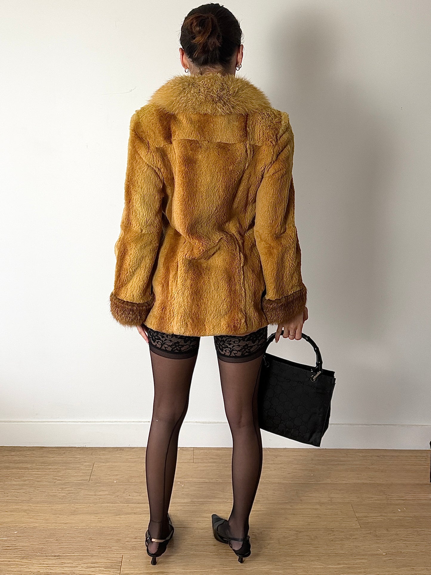 NICE CLAUP TOKYO RABBIT FUR COAT / KOREAN 66