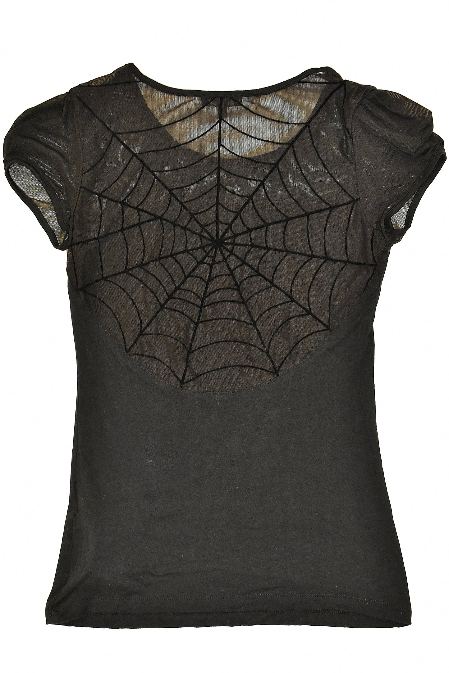 RARE MISS SIXTY DIAMOND SPIDERWEB MESH TOP / MEDIUM