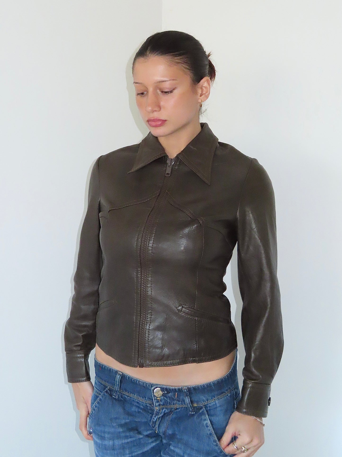 EURODIN LEATHER JACKET / EST. SMALL