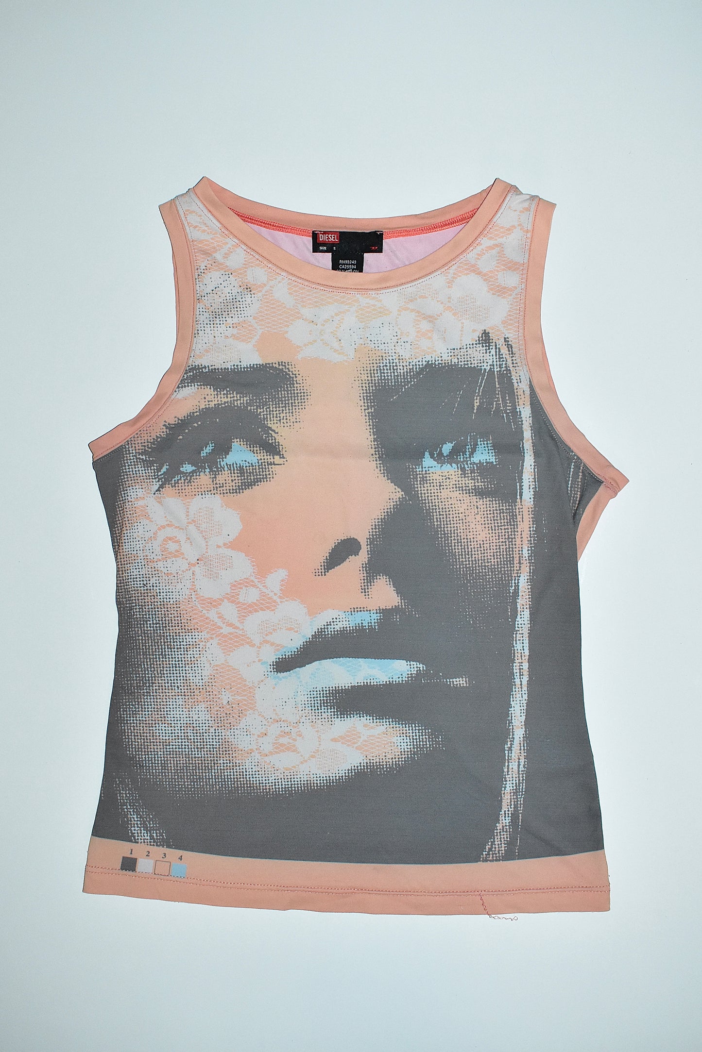 DIESEL PRINTED FACE TANK TOP / SMALL