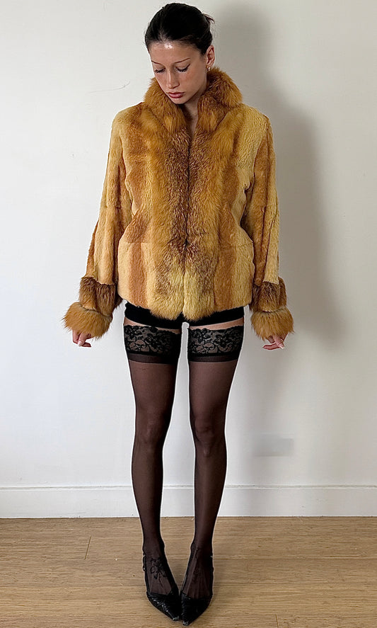 LUSSO RABBIT FUR JACKET / EST. SMALL