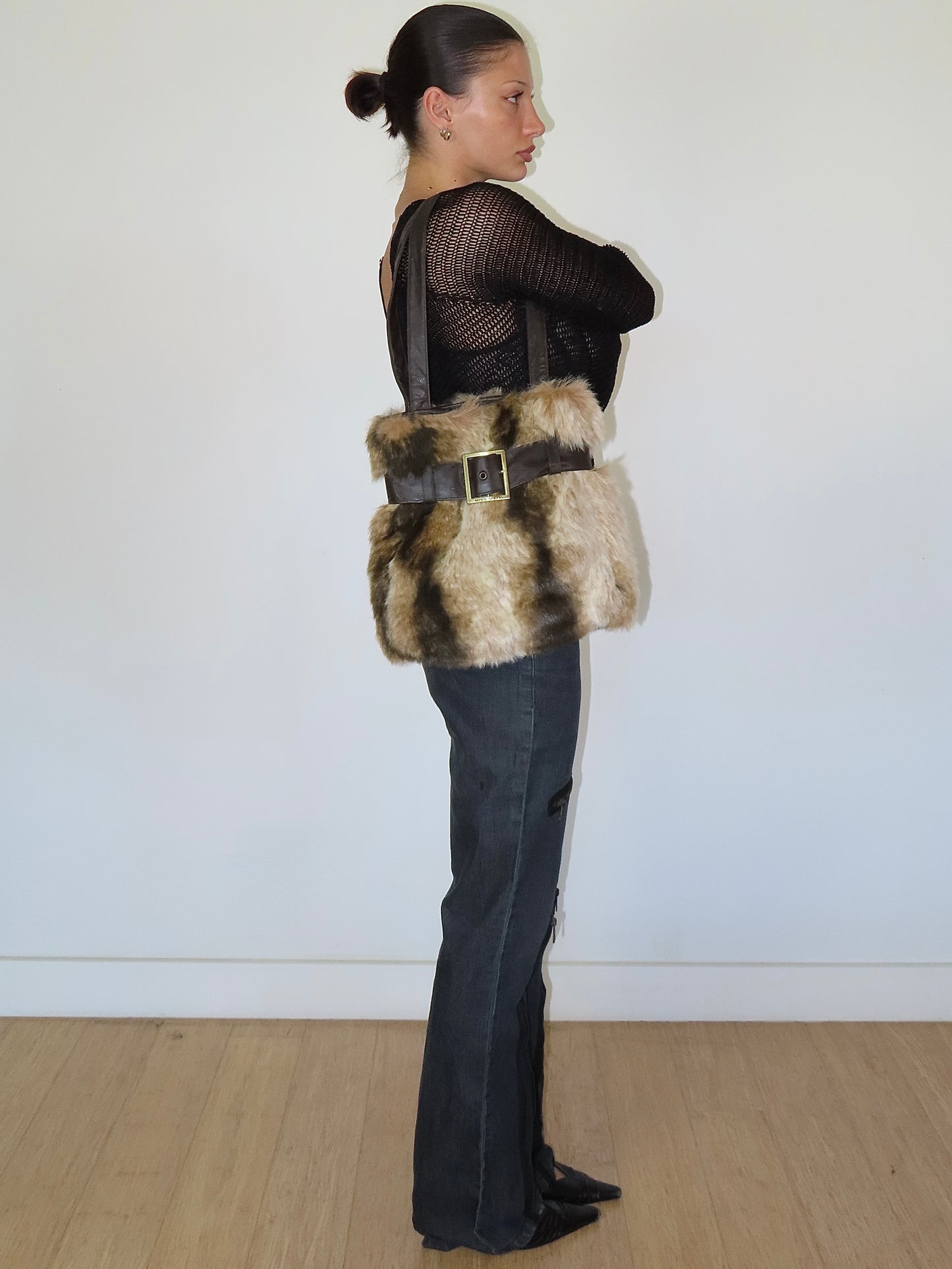 MISS SIXTY FAUX FUR HANDBAG