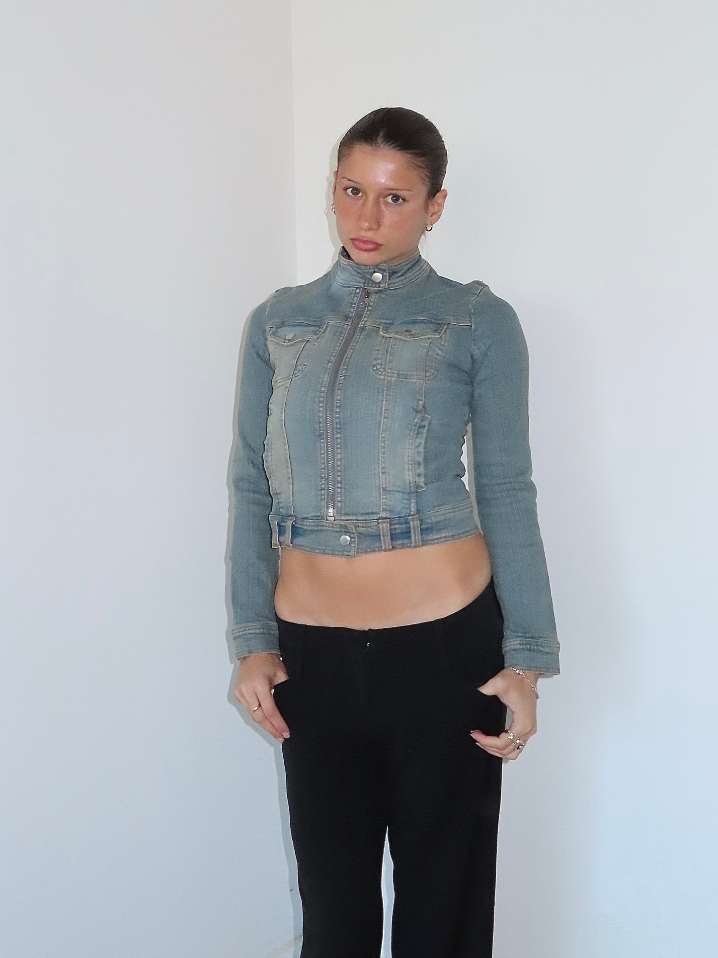 XXI DENIM MOTO JACKET / SMALL