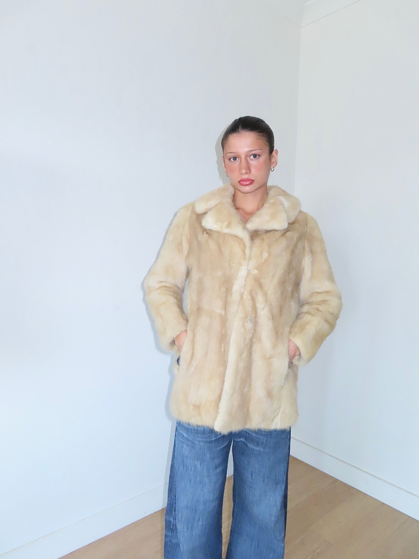 VICTOR NELSON RABBIT FUR COAT