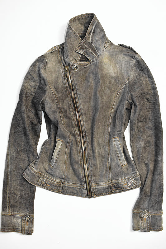 PROMOD ASSYMETRICAL ZIP MOTO JACKET / EURO 36