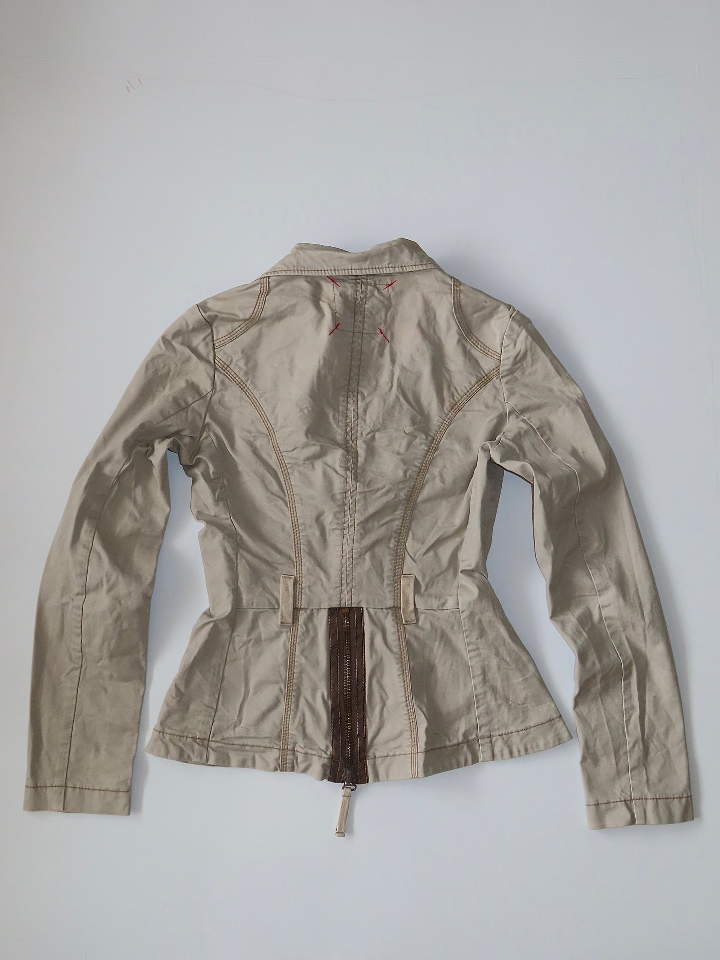 90S GUESS JEANS PANELLED JACKET WITH BACK ZIP / MEDIUM