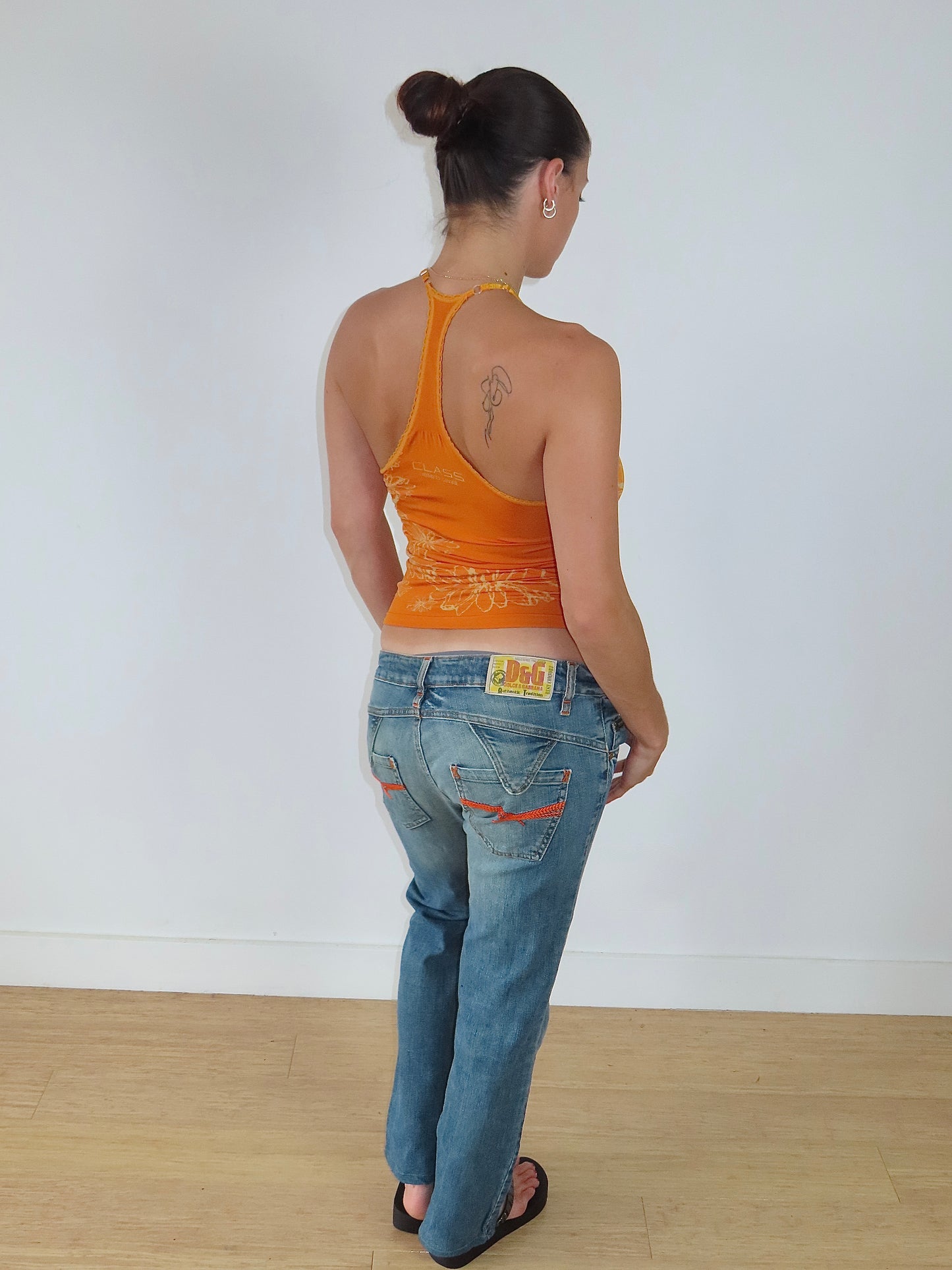 DOLCE & GABBANA 00S STRAIGHT LEG LOW RISE DENIM JEANS  / IT. 32